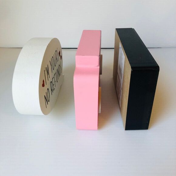 Hobby Lobby Valentine Day Wood Décor 80s Style Retro Cassette Tape Text Bubble - Picture 7 of 8